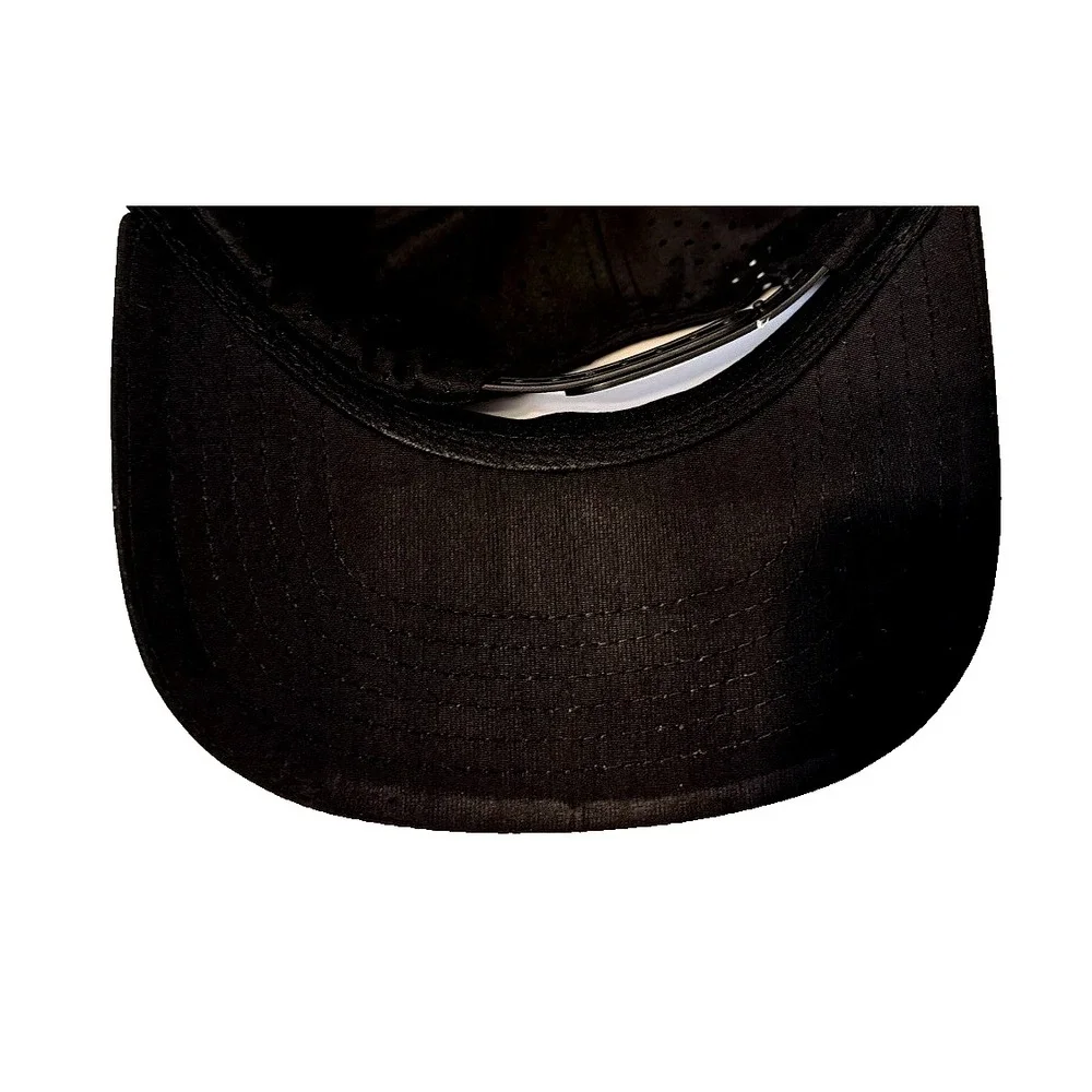Runs Deep Premium Tactical American Flag Black Moisture Perforated Mesh Snapback